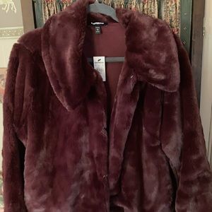 Faux fur express jacket